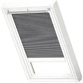 Velux Plissee-Faltstore solarbetrieben grau-taupe uniPK08 1170S