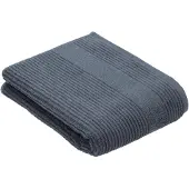 Vossen Badetuch "Tomorrow", grau (dunkelgrau), B:67cm L:140cm, Webfrottier, Baumwolle, Handtücher, Badetuch