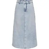 ONLY Hohe Taille Langer Rock Jeansrock