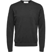 Selected Herren Pullover & Cardigans Slhberg Crew Neck Noos - Grijs - Größe L