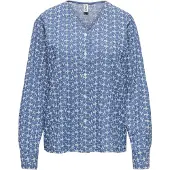 ONLY Onlelvira Ls Print Dnm Shirt Gua
