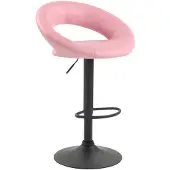 CLP Barhocker Olinda Kunstleder schwarz pink