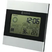 König LCD-Uhr und Wetterstation KN-WS102N