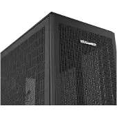 NOX Hummer REFRESH, Mini Tower, PC, Schwarz, ITX, micro ATX, SPCC, Stahl, Metall, Netz, 16 cm