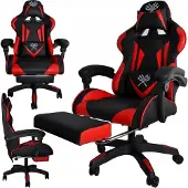 Dunmoon Gaming Office Drehstuhl Drehstuhl für Gamer Rot