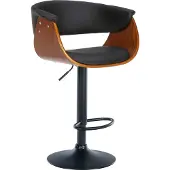 CLP Barhocker Vestal Kunstleder walnuss/schwarz