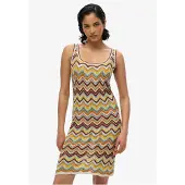 Superdry Zigzag Kurzes ärmelloses Kleid