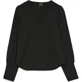 Vero Moda Langarmbluse "VMESME LS V-NECK TOP WVN GA"