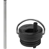 Klean Kanteen Twistverschluss mit Strohhalmset Twist Cap Black/Brushed Stainless