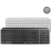 Mars Gaming MK-SILENKEYS, Kabellos, RF Wireless + Bluetooth, Scherenschalter, QWERTY, Schwarz