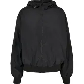 Build Your Brand Crinkle Batwing Jacke
