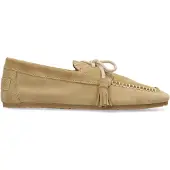 Shabbies Amsterdam Damen Ciska Mocca Mokassin Wildleder Beige-Schuhgröße 41