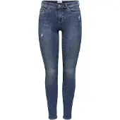 ONLY Skinny Fit Jeans Stone Wash Stretch Denim Regular Waist 5-Pocket ONLWAUW Größe: S / 30L