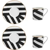 MIKASA Luxe Deco Espressotassen-set 100ml 2 Einheiten Golden Golden One Size