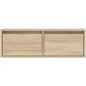 vidaXL TV-Schrank mit LED-Leuchten Sonoma-Eiche 75x35,5x25 cm