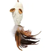 Kong Refillables Feather Mouse braun (2.5x16.5cm)