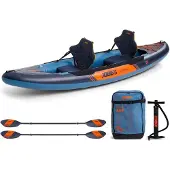 Jobe Gama, Aufblasbares Kajak, 2 Person(en), Blau, Orange, EVA (Äthylen-Vinylazetat), Glasfaser, Nylon, Polyvinylchlorid (PVC), 2 Sitz(e), 3650 mm