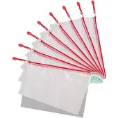 3L Reissverschlusstasche PVC rot A4 330x240mm VE=8 Stück