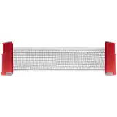 Martes Sport Tischtennisnetz DIENSTAG aus PE, mit Pfosten, Netz 15x200 cm, Pfosten 19x13x5,5 cm
