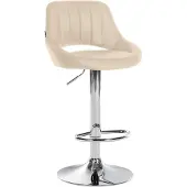 CLP Barhocker Milet Kunstleder chrom creme