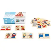 Toys for Life Montessori Holzpiel Finde die Gegensätze Sprachspiel