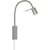 FISCHER&HONSEL GMBH Honsel River LED Wandspot flex 4,2W warmweiss schaltbar nickel 30408