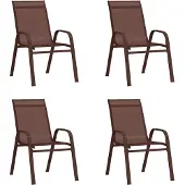 Sonstiges Möbel Stapelbare Gartenstühle 4 Stk. Braun Textilene 2023