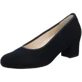 Hassia Pumps EUR 38,5, 4 cm Blockabsatz, aus chromfrei gegerbtem Veloursleder
