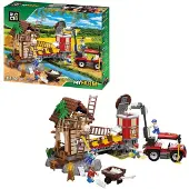 Blocki MyFarm Windmühle Bauernhof Bausatz Traktor Spielzeug 525 Teile