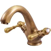 RAV ROMANTIK-Waschtischarmatur aus Kristallglas mit Siphon aus Chrom, Messing oder Gold SLEZAK