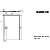 Kaldewei 364847983199 DW SUPERPLAN ZERO Mod.1618-5, 1000 x