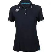 Arena Damen Poloshirt Team Solid Baumwolle Marine