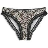 HUGO Slip aus elastischer Mikrofaser mit mittlerer Bundhöhe und Spitzenbesatz Grösse XS