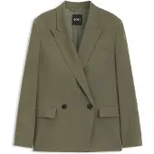 BOSS Regular-Fit Blazer aus Stretch-Krepp mit Nadelstreifen Grösse 38