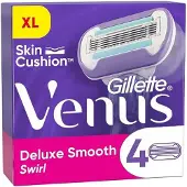 Gillette Venus Deluxe Smooth Swirl Rasierklingen 4 Stk.