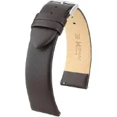 Hirsch 03702010-2-22 Lederarmband für Uhren Toronto L 22 mm Braun