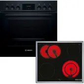 Bosch HND211LB2 Herdset 66L LED-Display elektrisch Schnellaufheizung