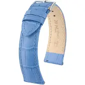 Hirsch 01028083-2-20 Uhren-Armband Duke L 20 mm Leder Hellblau