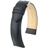 Hirsch 01002050-2-20 Uhrenarmband Kent L 20 mm Leder Schwarz