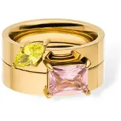 Purelei Bold Gem Ring Set