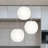 Casablanca Hängelampe Acai, dimmbar, weiß / opal, für Wohn- / Esszimmer, Glas, Pendelleuchte
