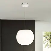 Casablanca Hängelampe Acai, dimmbar, weiß / opal, für Wohn- / Esszimmer, Glas, Pendelleuchte