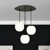 Casablanca Hängelampe Acai, dimmbar, weiß / opal, für Wohn- / Esszimmer, Glas, Pendelleuchte