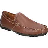 Geox Slipper MONER, Glattleder, Braun, Herren