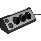 REV Dreifach-lampenfassung 2x Usb Mehrfachsteckdose