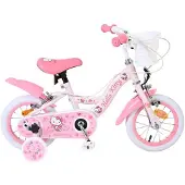Volare Hello Kitty Kinderfahrrad - Mädchen - 12 Zoll - Rosa - Zwei Handbremsen