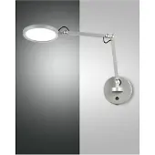 FABAS LUCE Regina - runde verstellbare Wandleuchte - 9 W dimmbare LED-Wandleuchte CCT (3000 K, 4000 K, 5000 K, 6000 K) - Aluminium