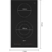 NEFF T13TDF9L8, Schwarz, Integriert, 30 cm, Keramik, Keramik, 2 Zone(n)
