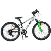 Volare Boost Kinderfahrrad - 20 Zoll - 7 Gänge - Silber/Grün