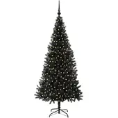 vidaXL Weihnachtsbaum Schwarz 180 cm PVC